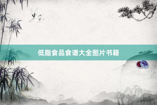 低脂食品食谱大全图片书籍